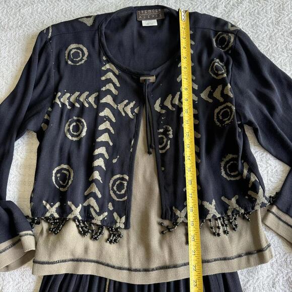 Spencer Alexis Vintage Bohemian Evening Set with Bead Accents - Picture 8 of 9